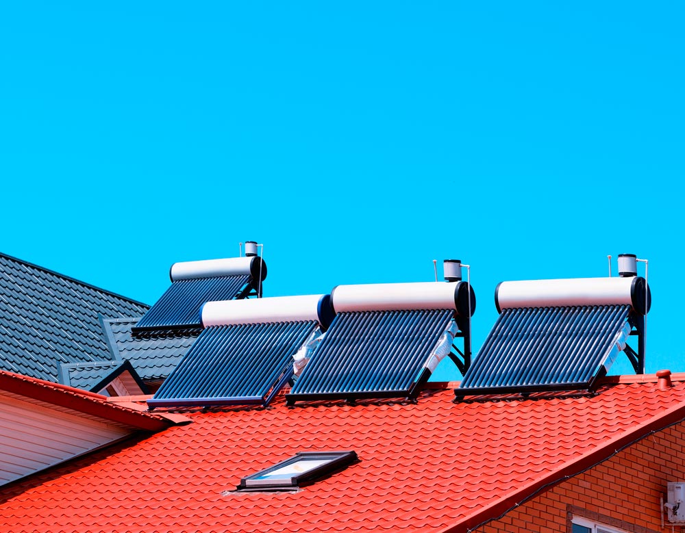 calentadores solares en techos