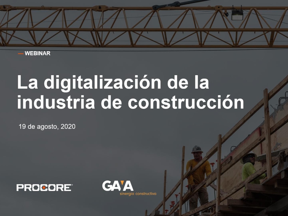 WEBINAR | La digitalización de la industria de la construcción en Latinoamérica 